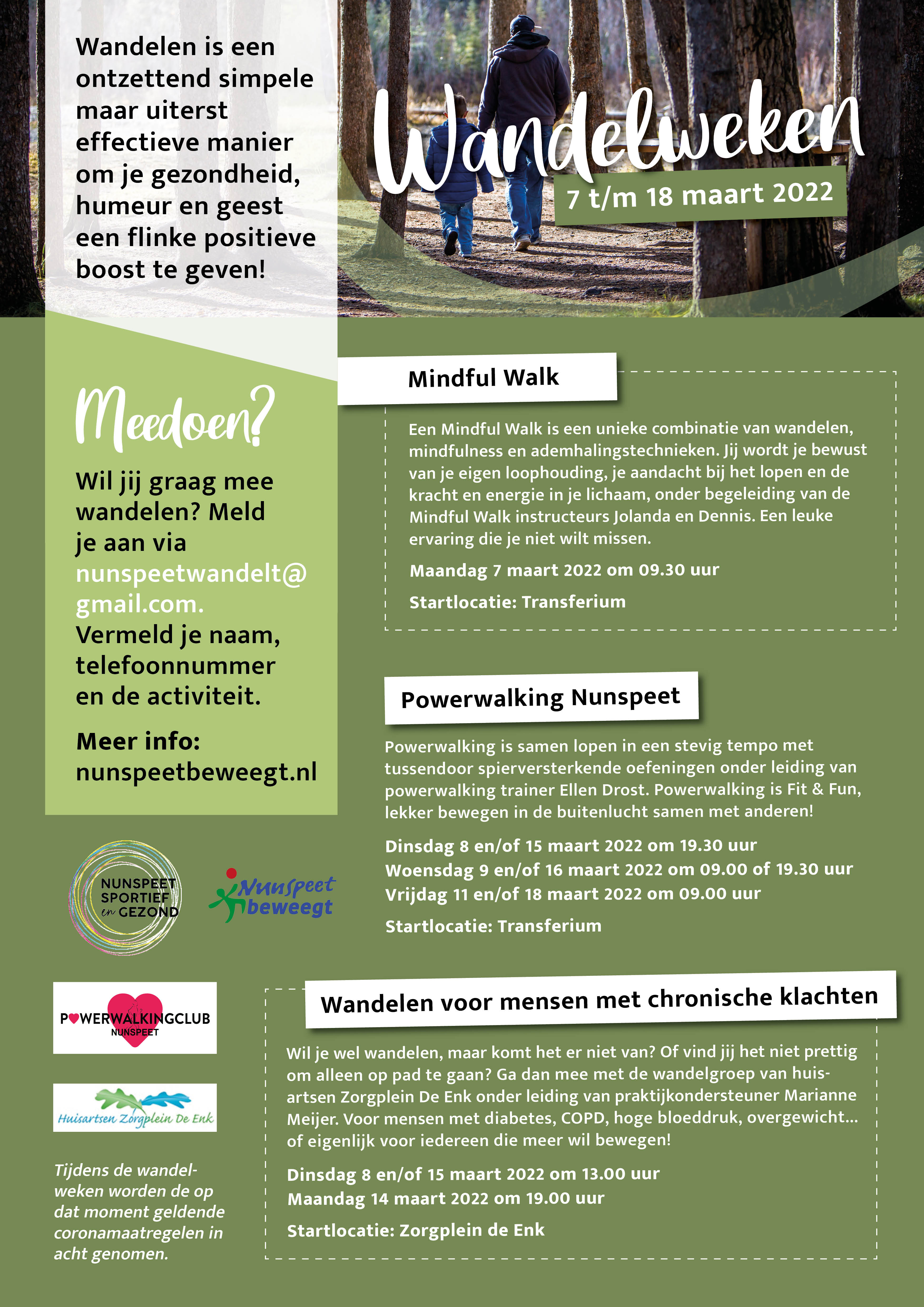 Poster wandelweken maart 2022