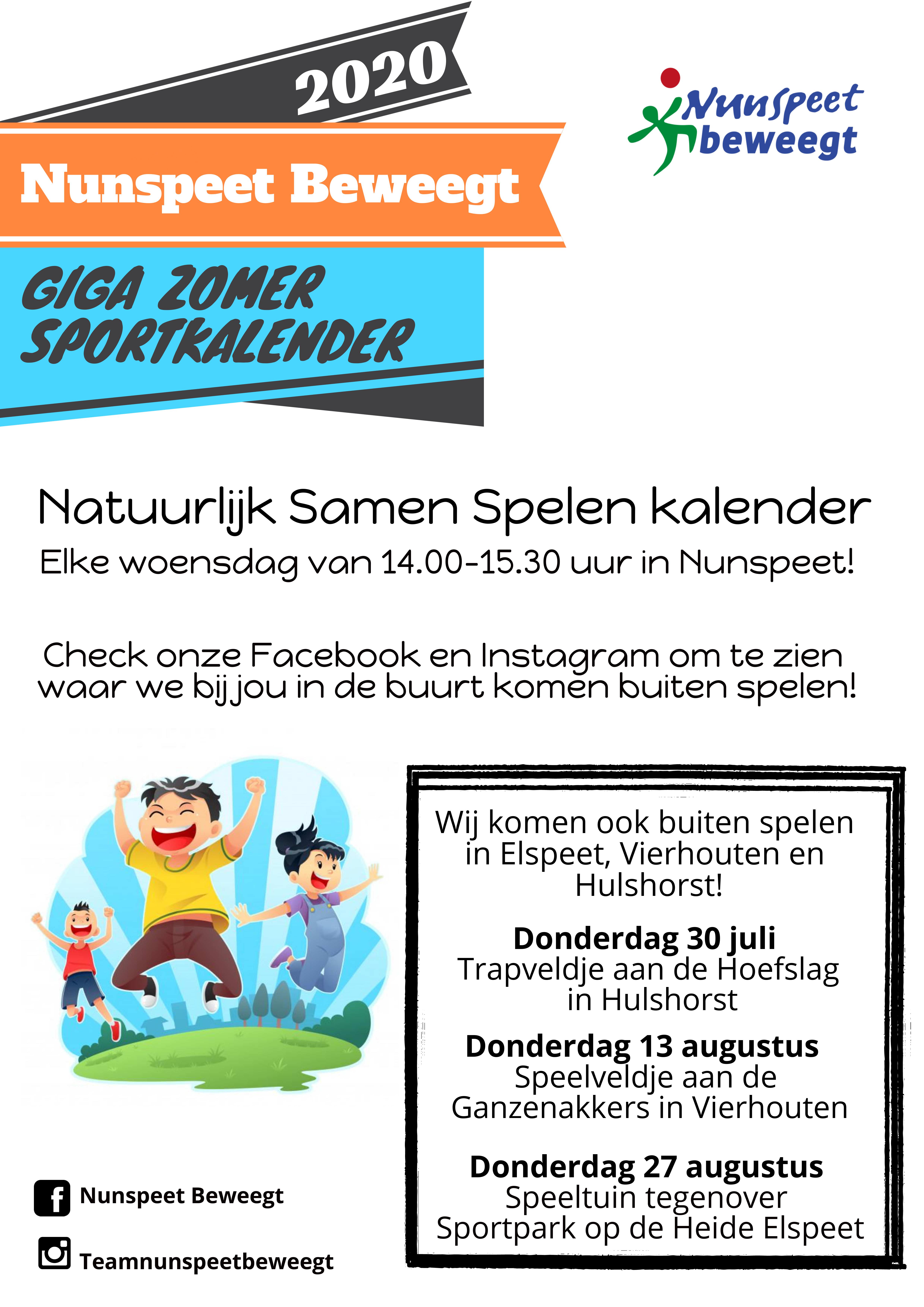 Flyer zomerprogramma 2020